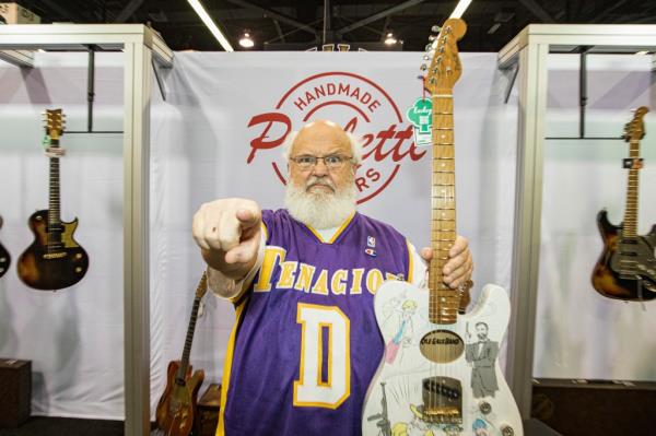 Kyle Gass during The NAMM Show on January 27, 2024