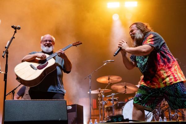 Kyle Gass, Jack Black performing at the Louder Than Life Music Festival