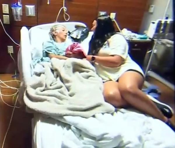 Pitze and her boyfriend arrived in Dallas on Mo<em></em>nday and immediately rushed to check on her best friend in the hospital.