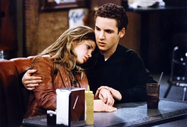 Danielle Fishel and Ben Savage in the episode, "Torn between Two Lovers," which aired in 1998. 