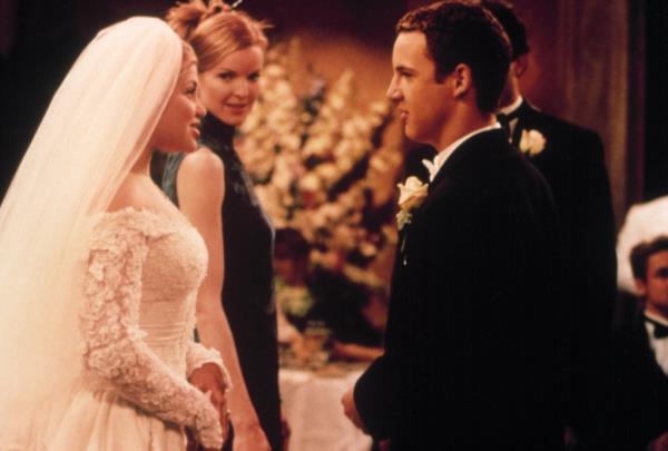 Topanga and Cory marry in the Season 7 finale, "It's a<em></em>bout Time" (1999).