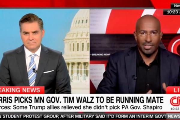 Van Jo<em></em>nes on CNN respo<em></em>nding to the pick for Vice President.