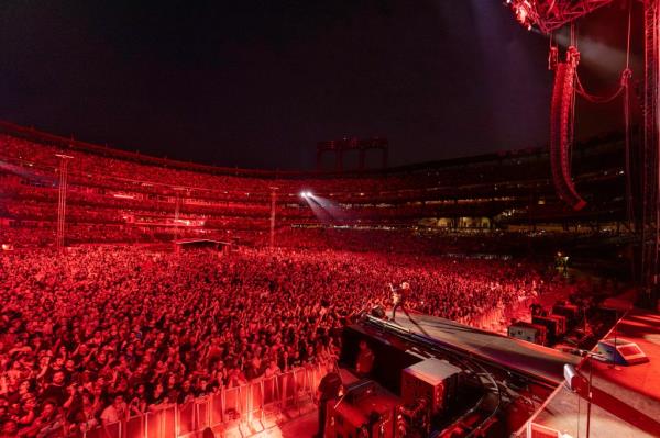 Green Day's Billie Joe Armstrong at Citi Field.