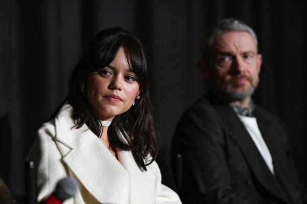 Jenna Ortega and Martin Freeman at the "Miller's Girl" at the Palm Springs Internatio<em></em>nal Film Festival