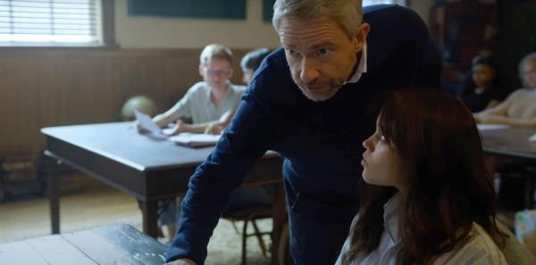 Martin Freeman, Jenna Ortega in "Miller's Girl"