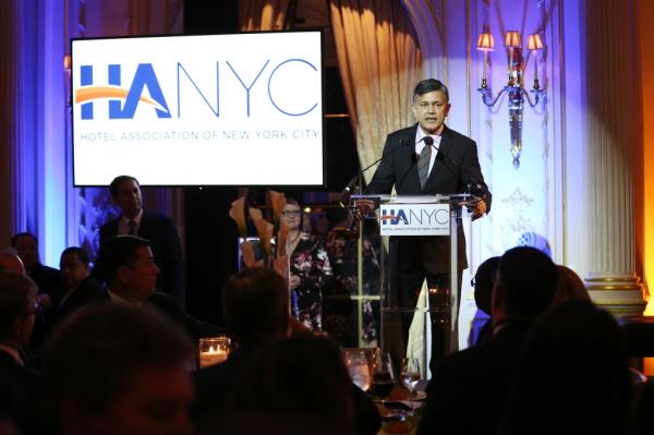 Vijay Dandapani, president and CEO of the Hotel Association of New York City, called the bill a "nuclear bomb" for the hotel industry in the city.