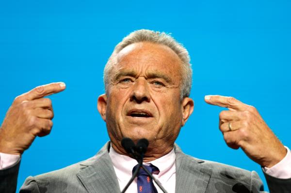 Independent presidential candidate Robert F. Kennedy Jr. delivers a keynote speech at the FreedomFest Vegas event Friday, July 12, 2024, in Las Vegas.