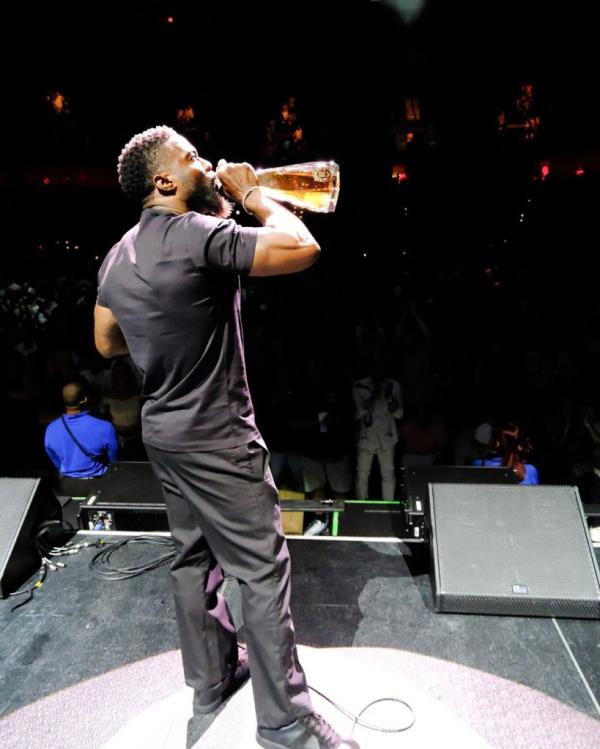 Kevin Hart at one of his comedy shows