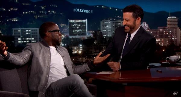 Kevin Hart on Jimmy Kimmel Live in 2016