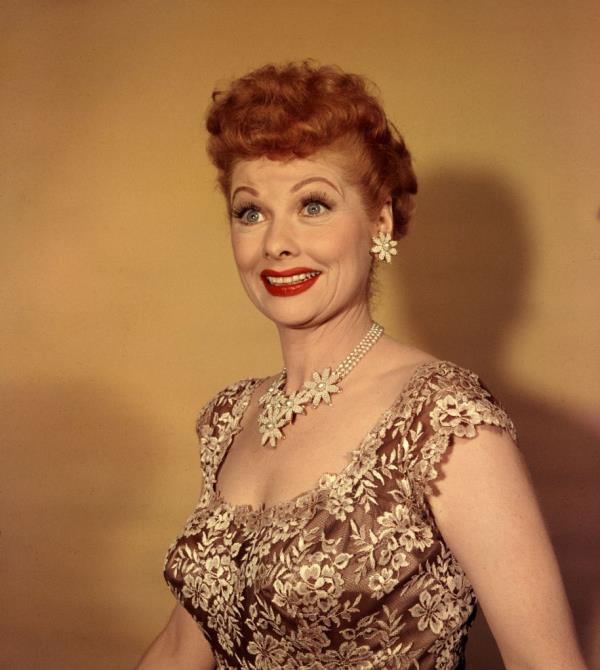 Lucille Ball smiling. 