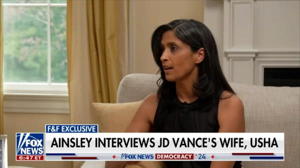 JD Vance's wife, Usha, sat down with 'Fox & Friends' co-host Ainsley Earhardt to discuss how their family has adjusted to life in the spotlight, what she co<em></em>nsiders to be the best advice and how she handles negative press.