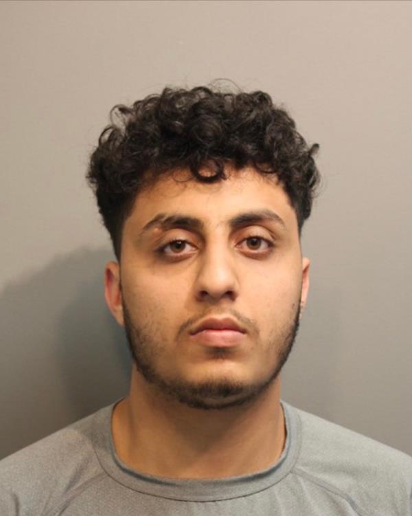 Mugshot of Ali Mahmood Ahmed Abdullah Ghaleb, 21, of New York, who was arrested as part of the drug raid. 