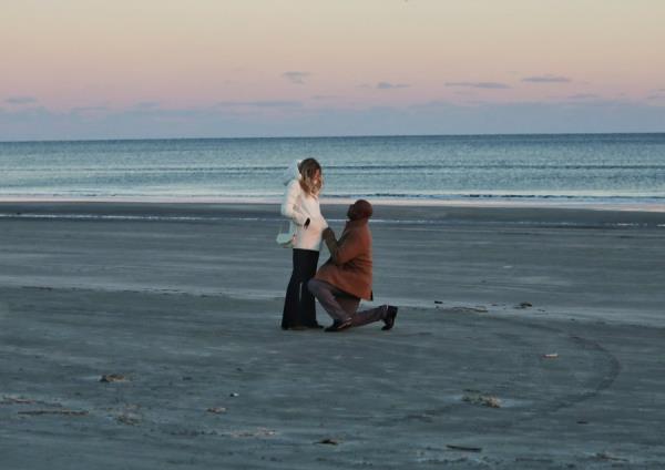 Scott, a lifelong bachelor, asked Noce to marry him in January on the beach on Kiawah Island.