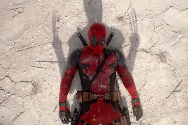 Ryan Reynolds as Deadpool in a scene from "Deadpool & Wolverine."