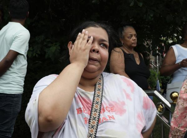 Adiba Sikder, 35, reacting to the devastating fire.