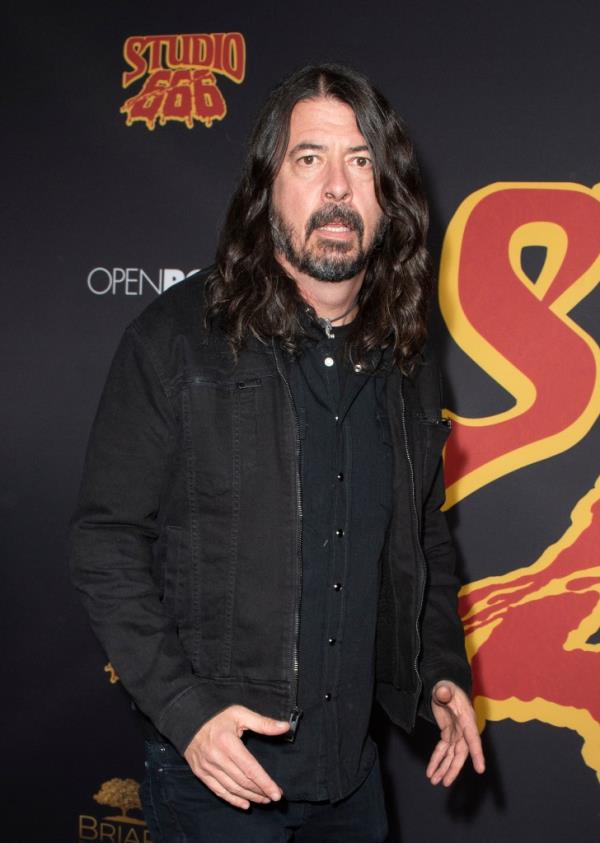 Dave Grohl attends the "Studio 666" premiere in Hollywood in February 2022.