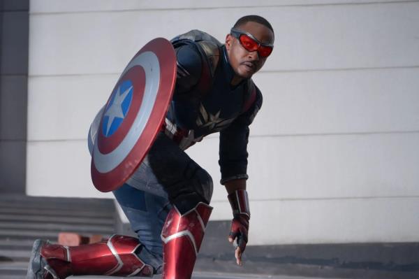 Anthony Mackie as Sam Wilson/Captain America in "Captain America: Brave New World".