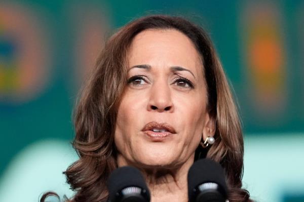 Vice President Kamala Harris delivers remarks at a Sigma Gamma Rho Sorority gathering in Houston.