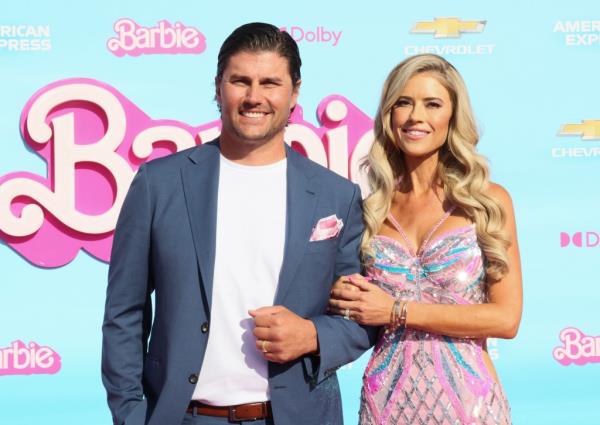 Josh Hall and Christina Hall attend the World Premiere of "Barbie" at Shrine Auditorium and Expo Hall on July 09, 2023.