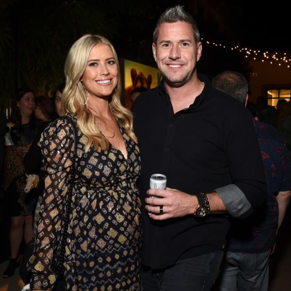 Christina Hall and Ant Anstead attend Discovery's "Serengeti" premiere in 2019.