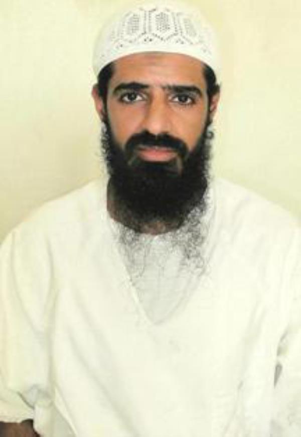 Walid Muhammad Salih Mubarak Bin 'Attash is seen in an undated photo in  white 