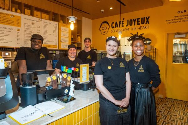 Staff at Cafe Joyeux.  