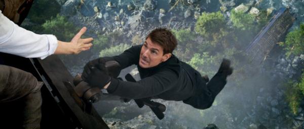 Tom Cruise hanging in the air. 