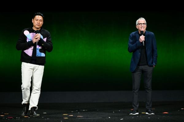 Jon M. Chu, Marc Platt at CinemaCon 2024