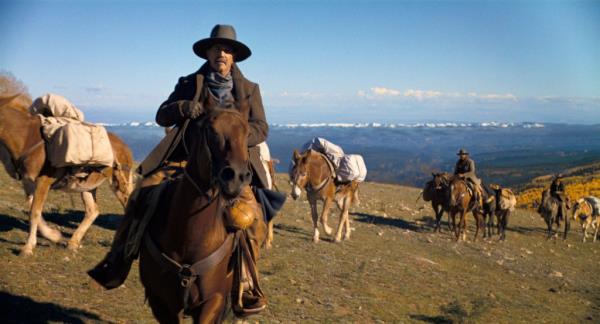 Kevin Costner on a horse. 