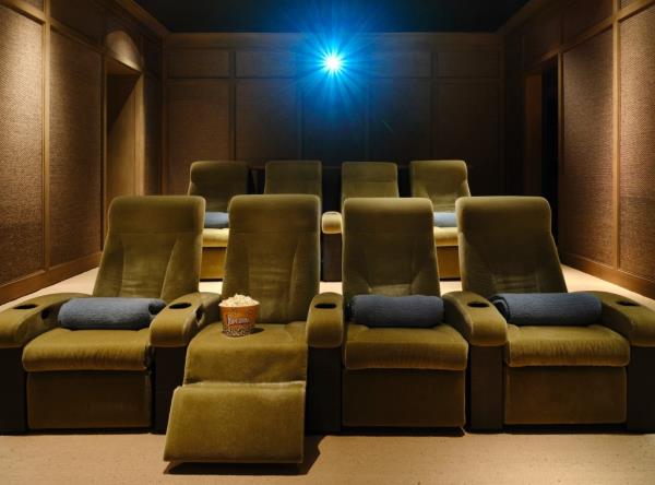 The movie theater.