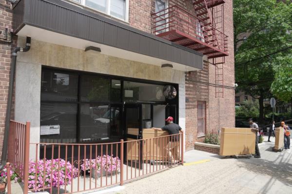 General view of a migrant center that will be opening soon at 435 West 238th Street.