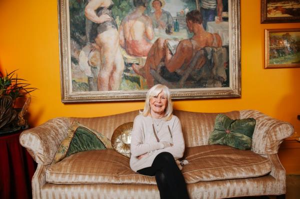 Francine Pascal in her apartment in New York City