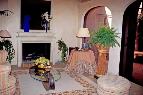 Living room of Gunter Sachs estate in Sankt Tropez, France 2004.