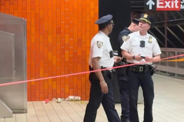 Randol Contreras, 24, repeatedly knifed a 23-year-old woman in the torso on the mezzanine level of the Jamaica-Van Wyck E train station in the Richmond Hill section of the borough at around 8:30 p.m., authorities said.