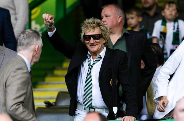 Rod Stewart at Celtic Park in Glasgow, Scotland