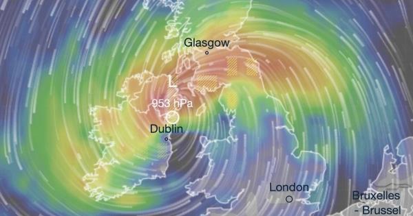 英国天气:恐怖地图显示，大型大西洋风暴将在几天内直接向英国袭来